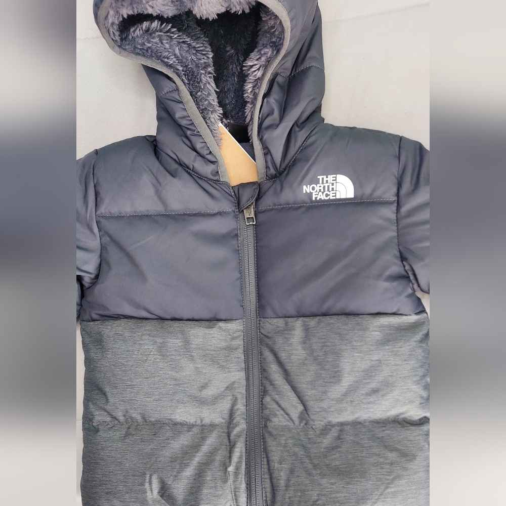 The North Face Baby Down Insulated Waterproof Gray Puffer Jacket Size 12-18mon